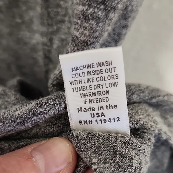 Monrow Gray Fitted Short Sleeve T-Shirt - Picture 4 of 7